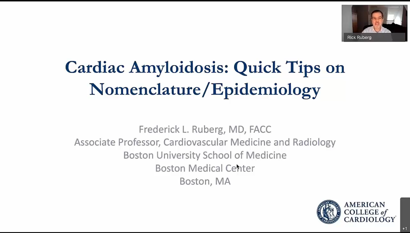 Amiloidosis cardíaca: consejos rápidos sobre nomenclatura y epidemiología