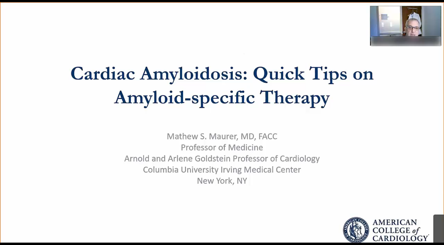 Amiloidose cardíaca: dicas rápidas sobre terapia específica para amiloide