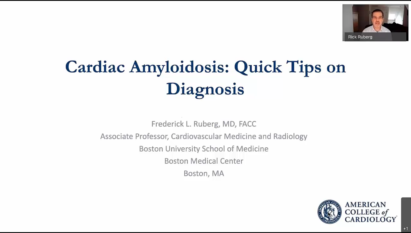 Cardiac Amyloidosis: Quick Tips On Diagnosis